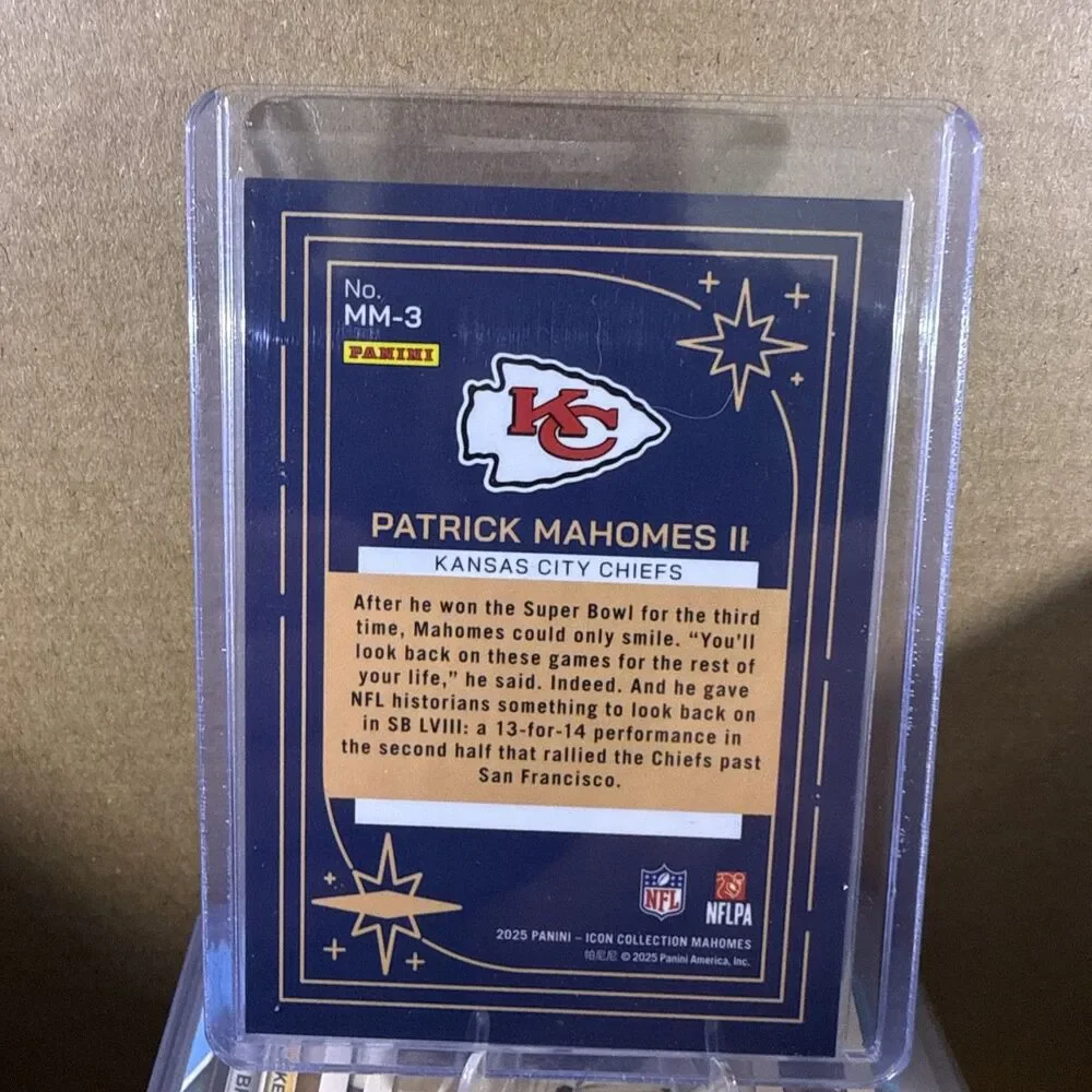 2025 Panini Icon Collection Mahomes - Mahomes Magic MM-3🔥🔥🔥🏈